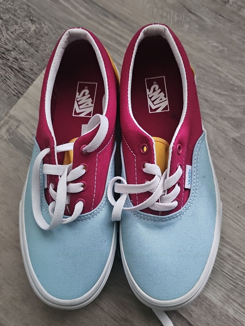 NWOB Vans Big Kids Era "Retro Rainbow" Colorblock Sneakers - Size 5.5Y / Wom sz7